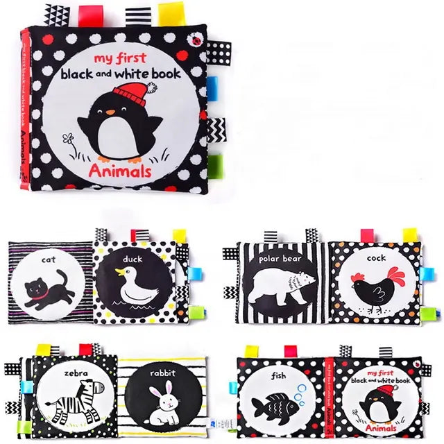My 1st Black & White Soft Cloth Book - Animals