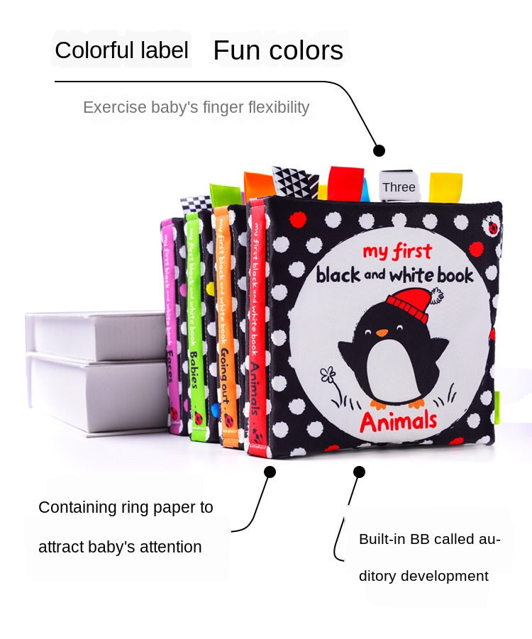My 1st Black & White Soft Cloth Book - Animals