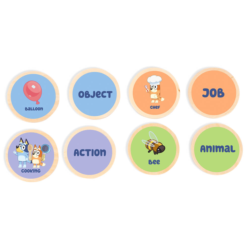 Bluey Wooden Charades Game