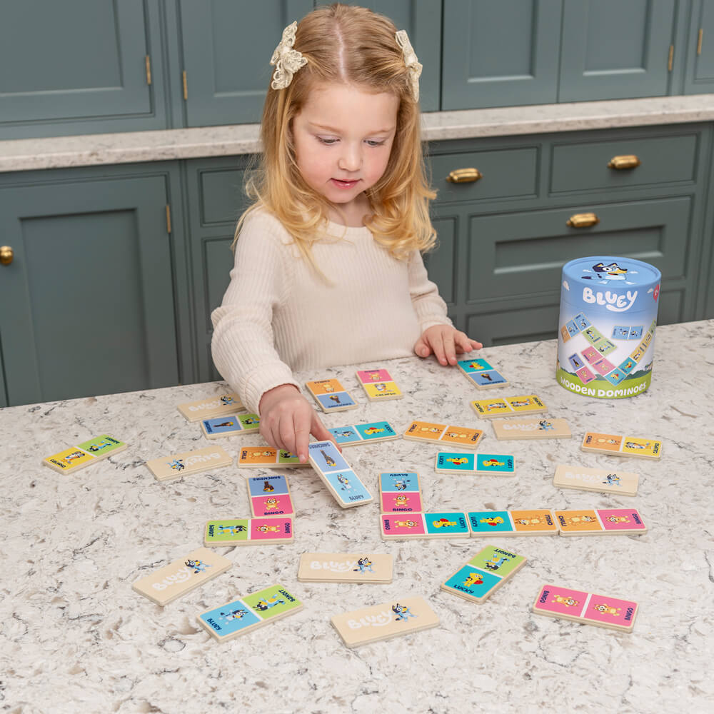 Bluey Wooden Dominos Game