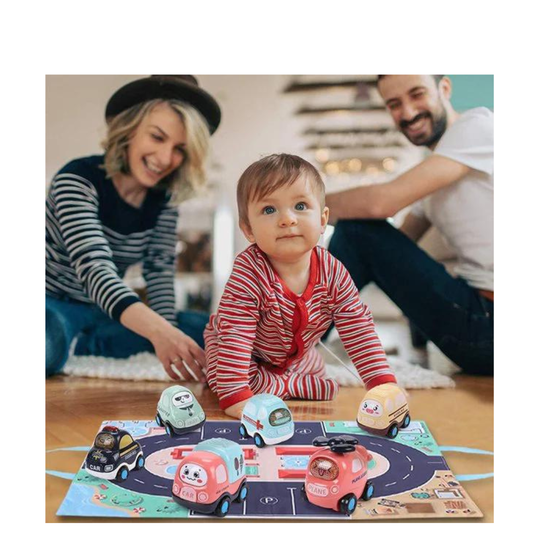 Car Inertia Set with Road Map Bag