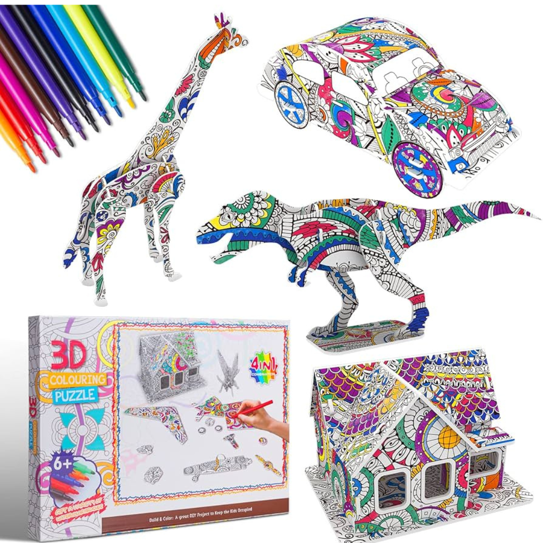 Coloring 3D Puzzles - The Chaos Emporium