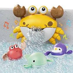 Crab Bubble Machine Bath Set