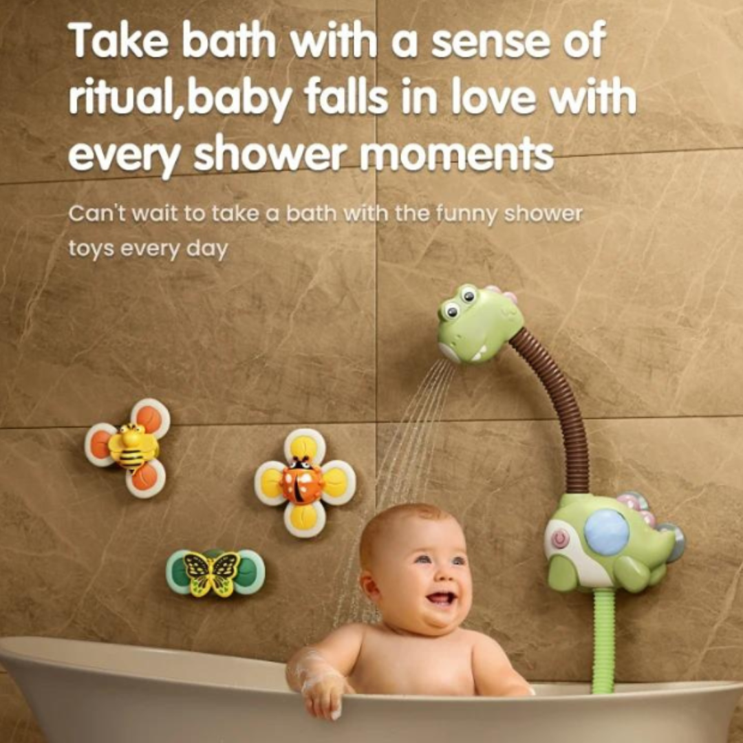 Dinosaur Sprinkler Shower Head Bath Toy