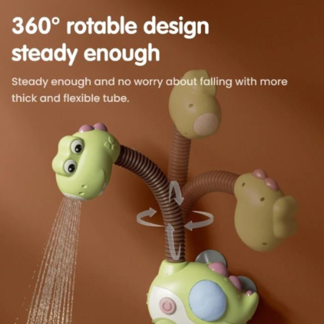 Dinosaur Sprinkler Shower Head Bath Toy