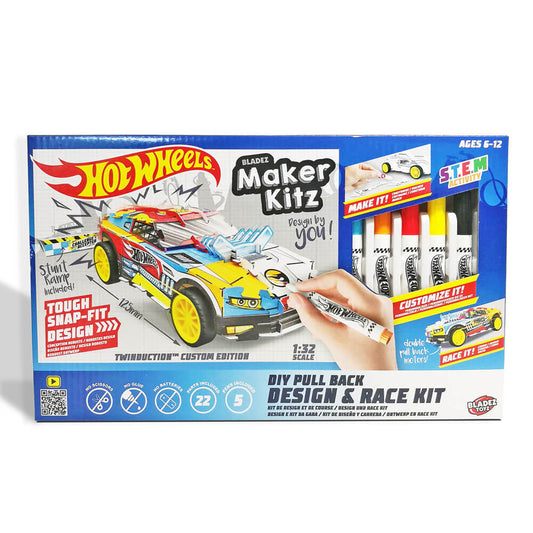 Hot Wheels Maker Kitz DIY Pull Back Design Race Kit