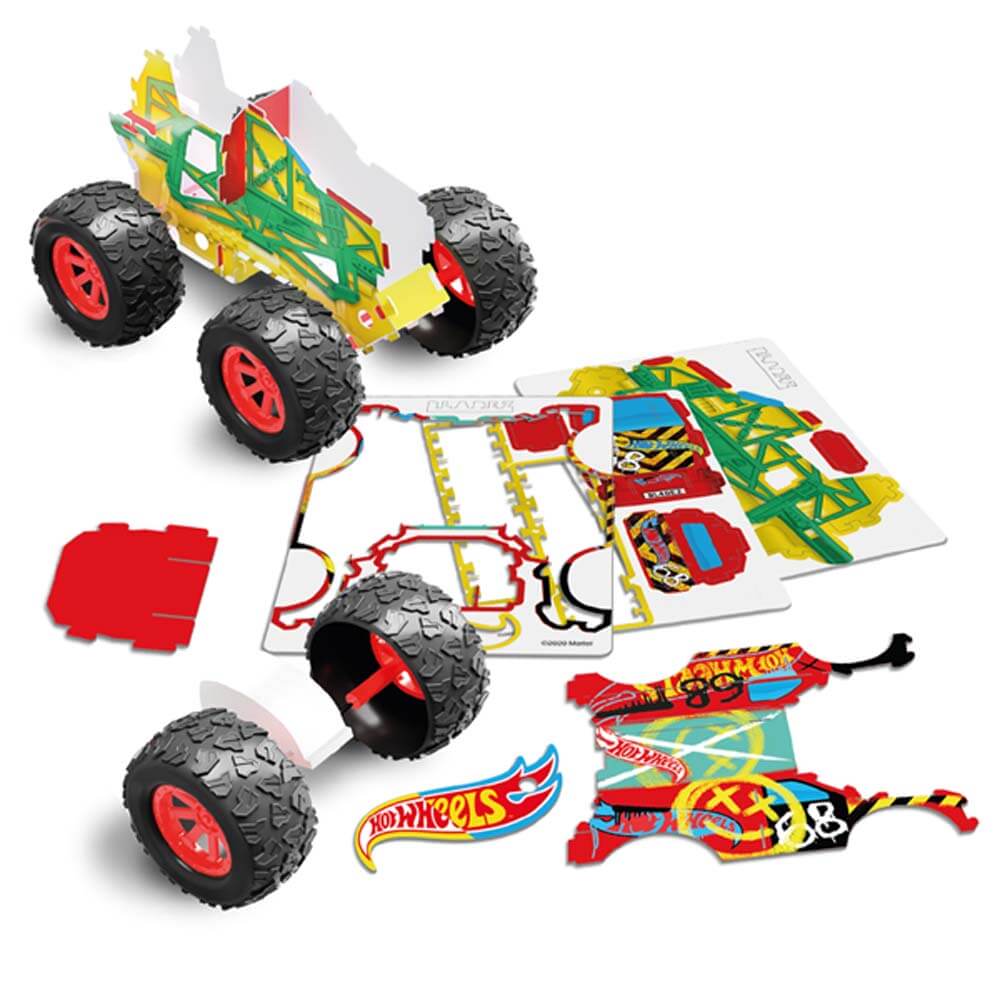 Hot Wheels Monster Trucks Motor Maker Kitz Crash Zone Twin Pack
