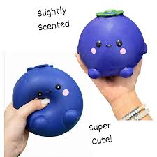 Squishy Jumbo Scented Sensory Slow Rising Blueberry - The Chaos Emporium