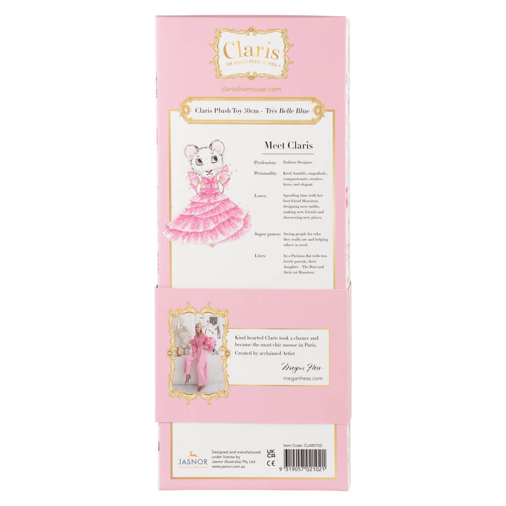 Claris Plush Tres Belle Blue - Large