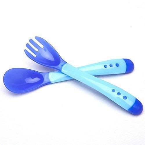 Infant Heat Sensitive Color-Change Spoon & Fork Set