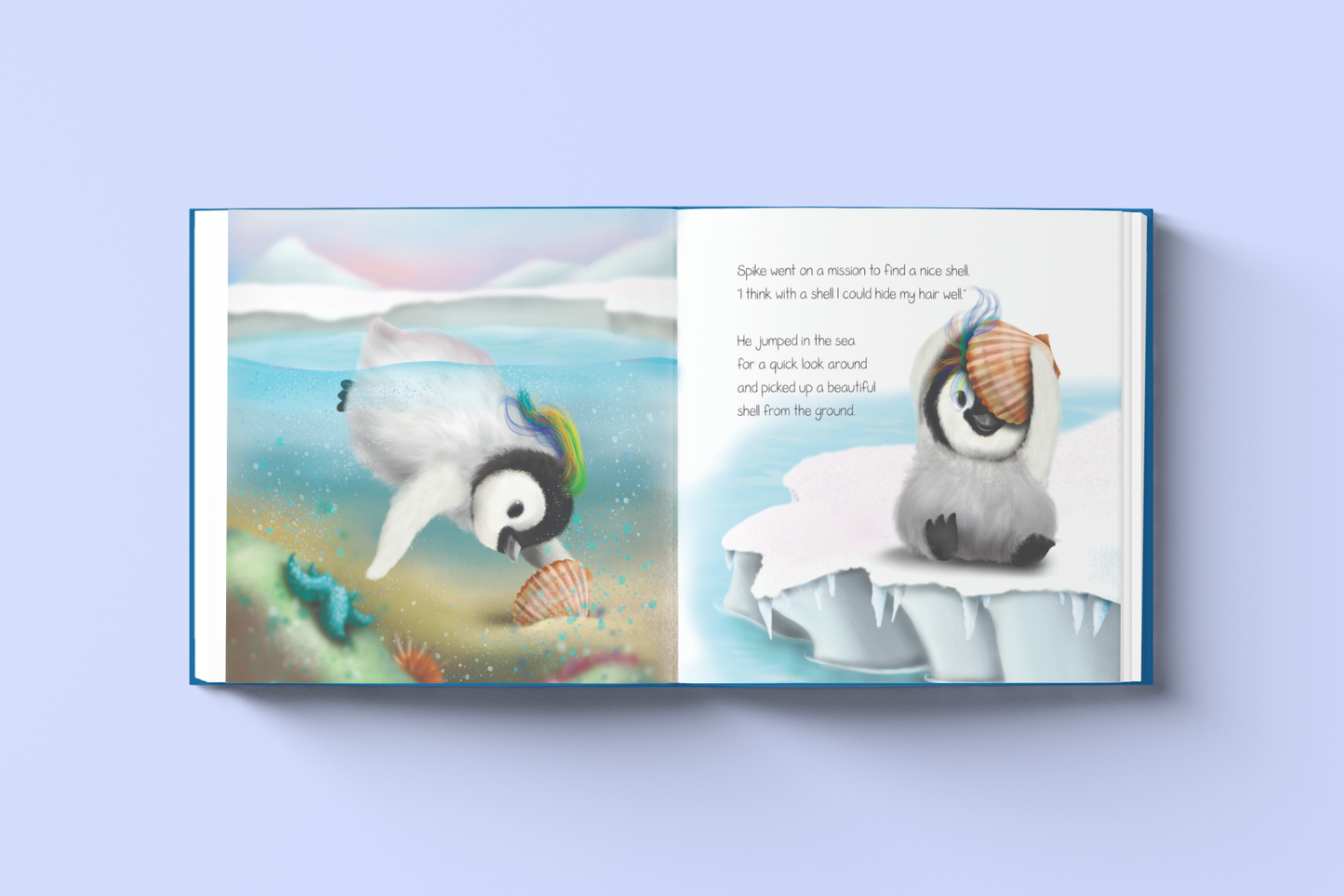 Spike, the Penguin with Rainbow hair Book