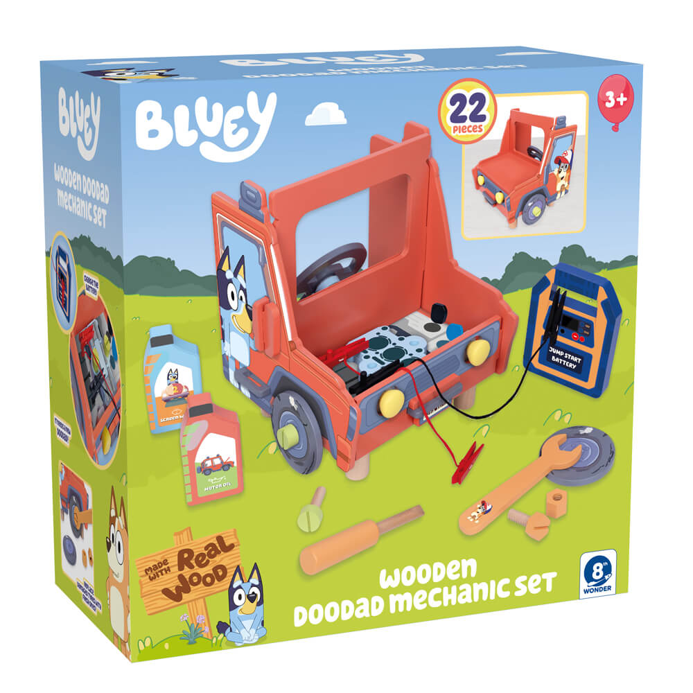 Bluey Wooden Tabletop Doodad Mechanic Set