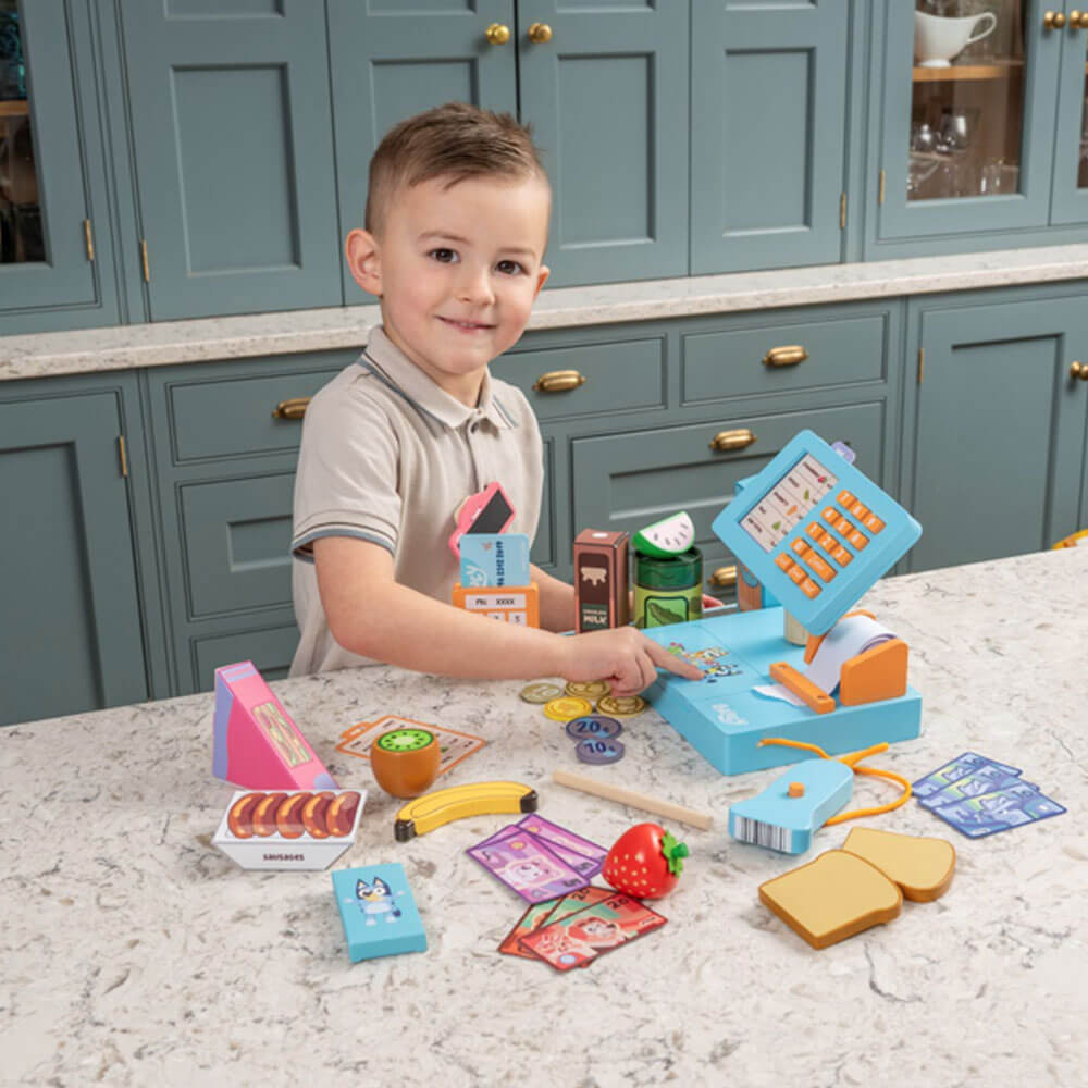 Bluey Wooden  Cash Register