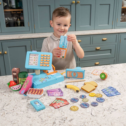 Bluey Wooden  Cash Register