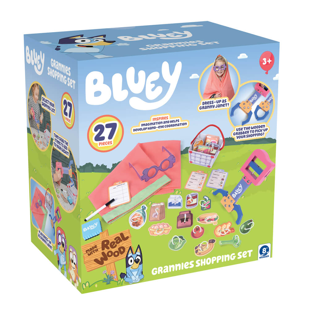 Bluey Wooden Grannies Shopping Game