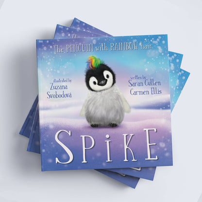 Spike, the Penguin with Rainbow hair Book