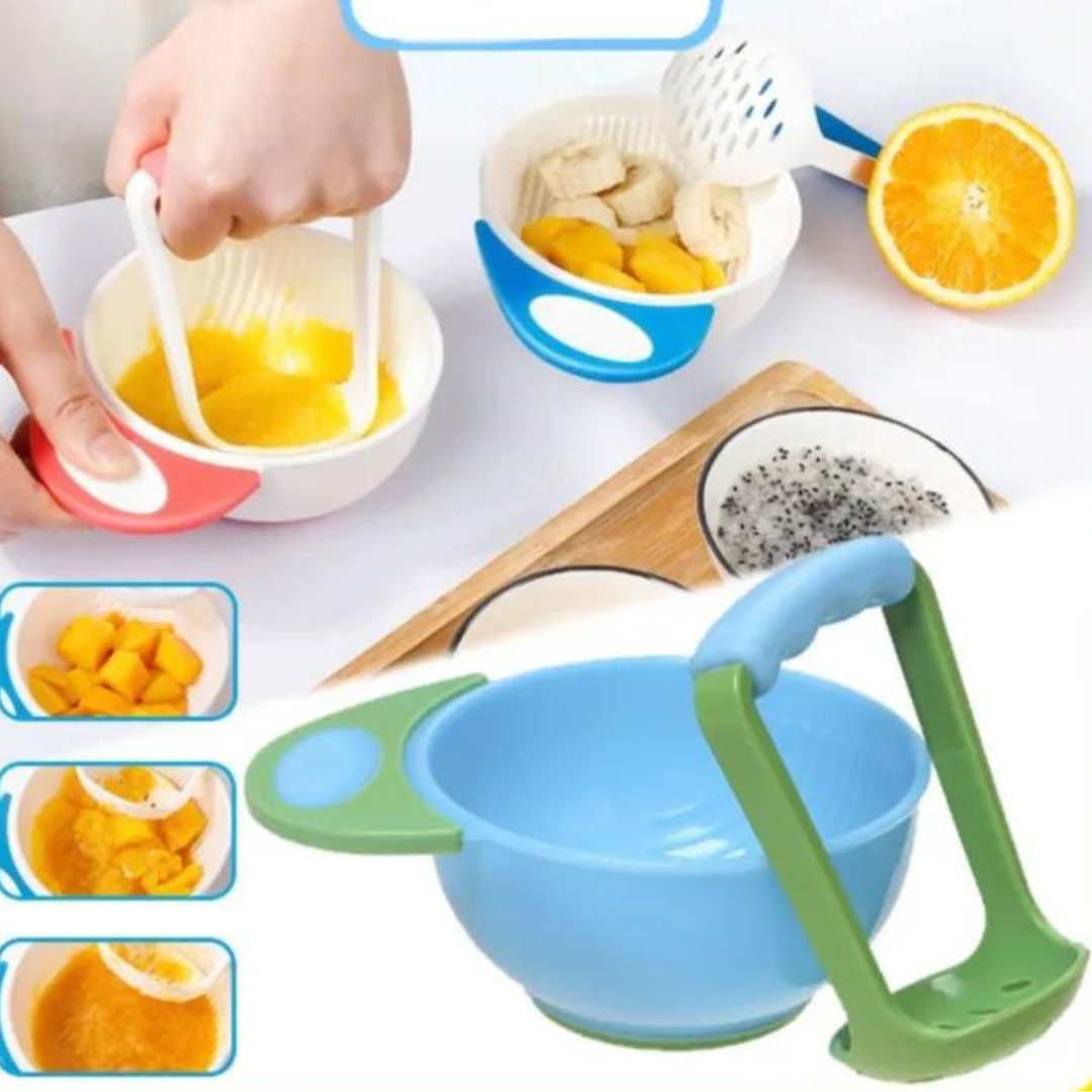 Baby Food Masher & Bowl - The Chaos Emporium