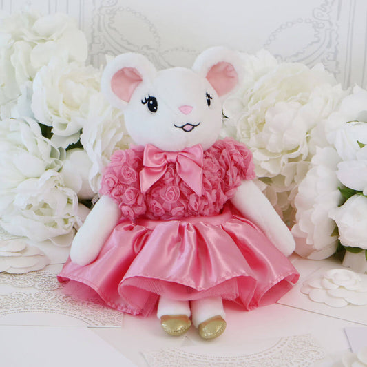 Claris Plush Belle Fleur Rose - Large