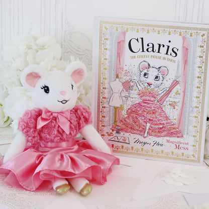 Claris Plush Belle Fleur Rose - Large