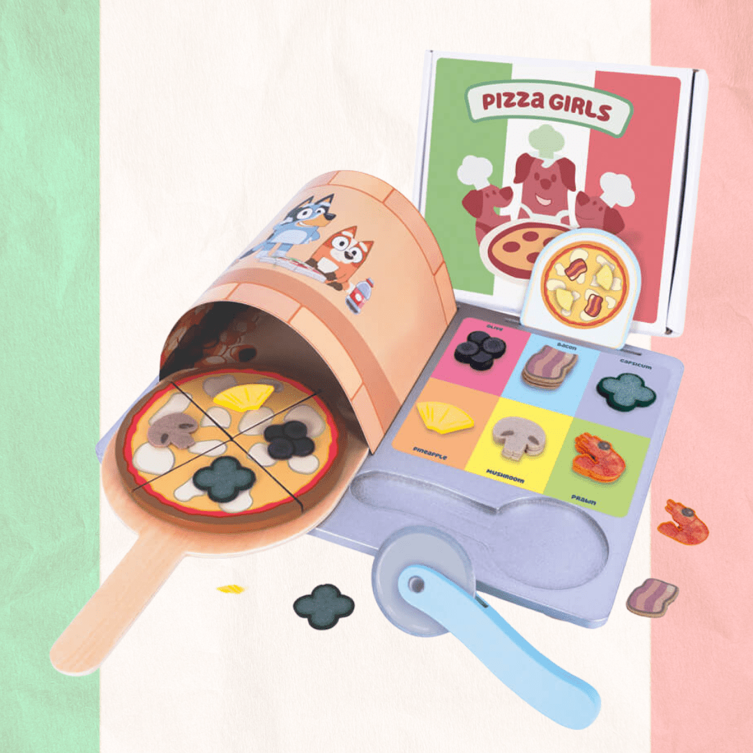 Bluey Pizza Girls Set - The Chaos Emporium