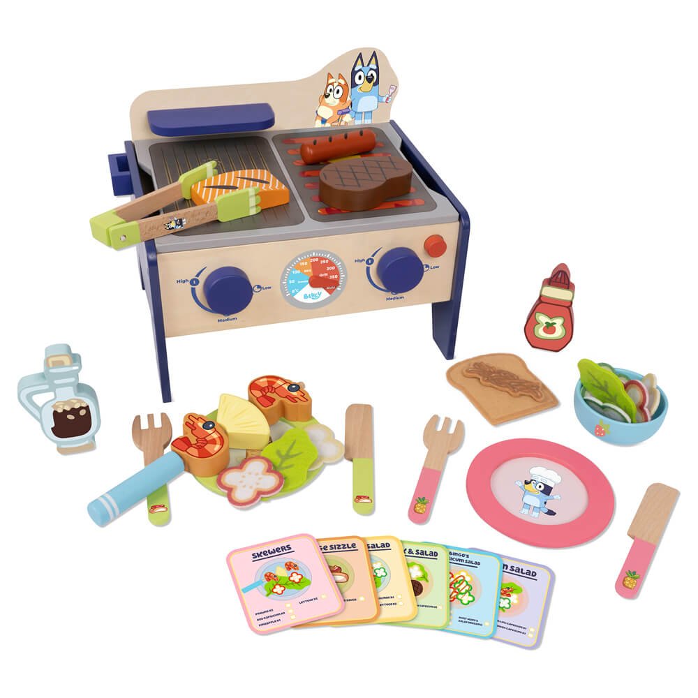 Bluey Wooden BBQ & Salad Set - The Chaos Emporium