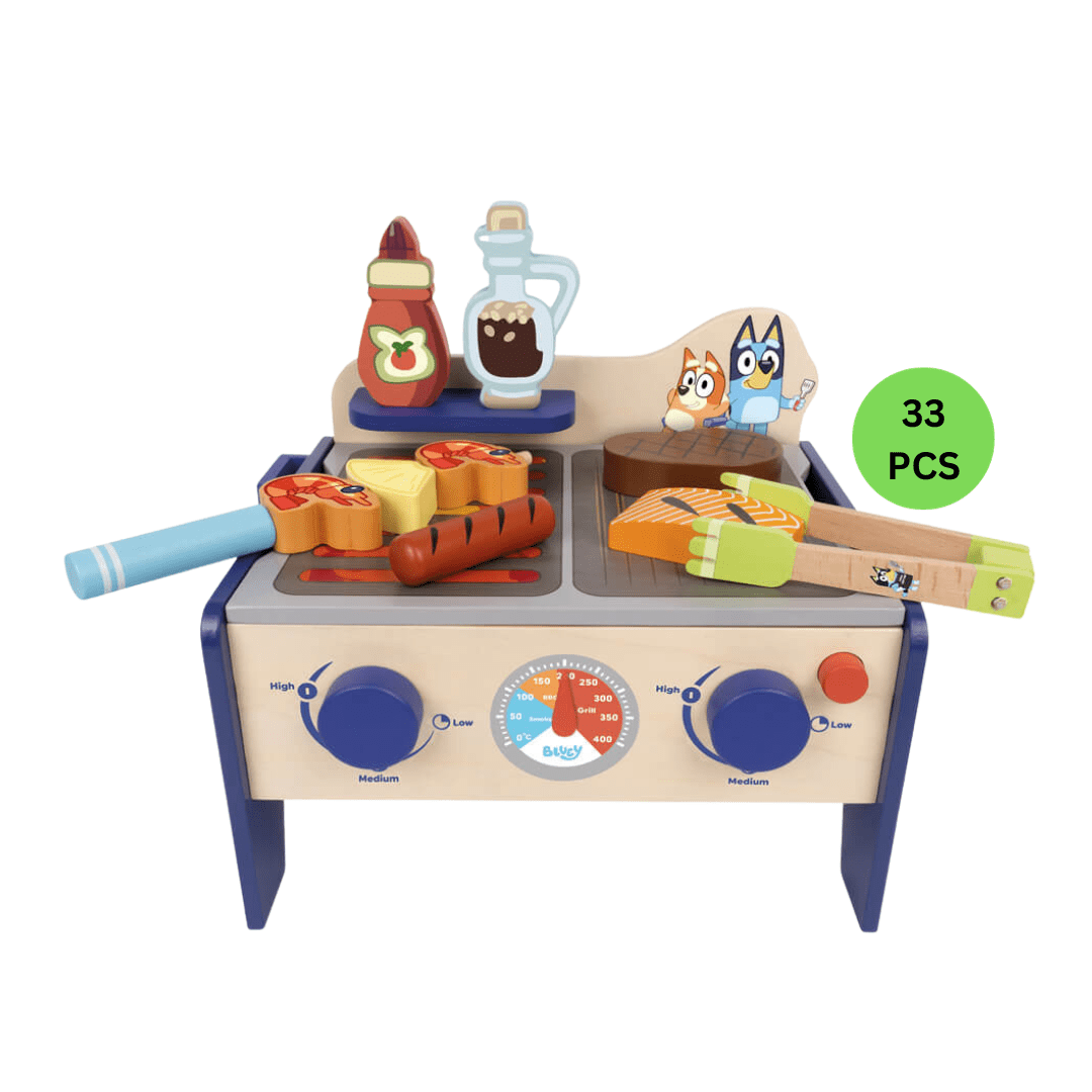 Bluey Wooden BBQ & Salad Set - The Chaos Emporium