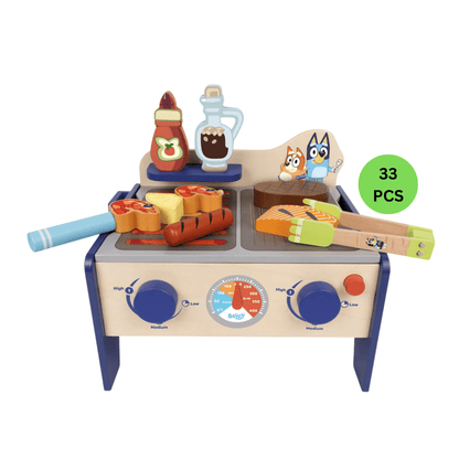 Bluey Wooden BBQ & Salad Set - The Chaos Emporium