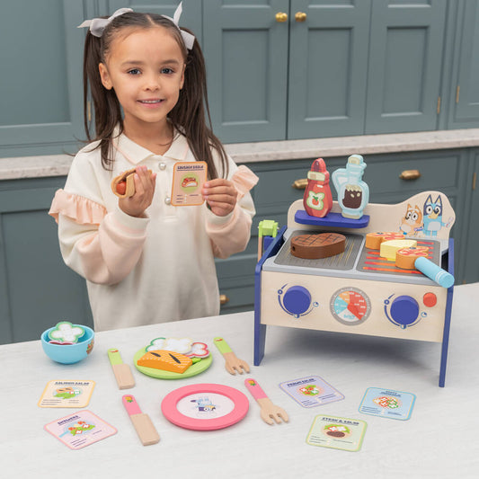 Bluey Wooden BBQ & Salad Set - The Chaos Emporium