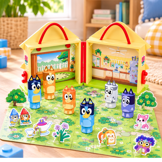 Bluey Wooden Carry Along House - The Chaos Emporium