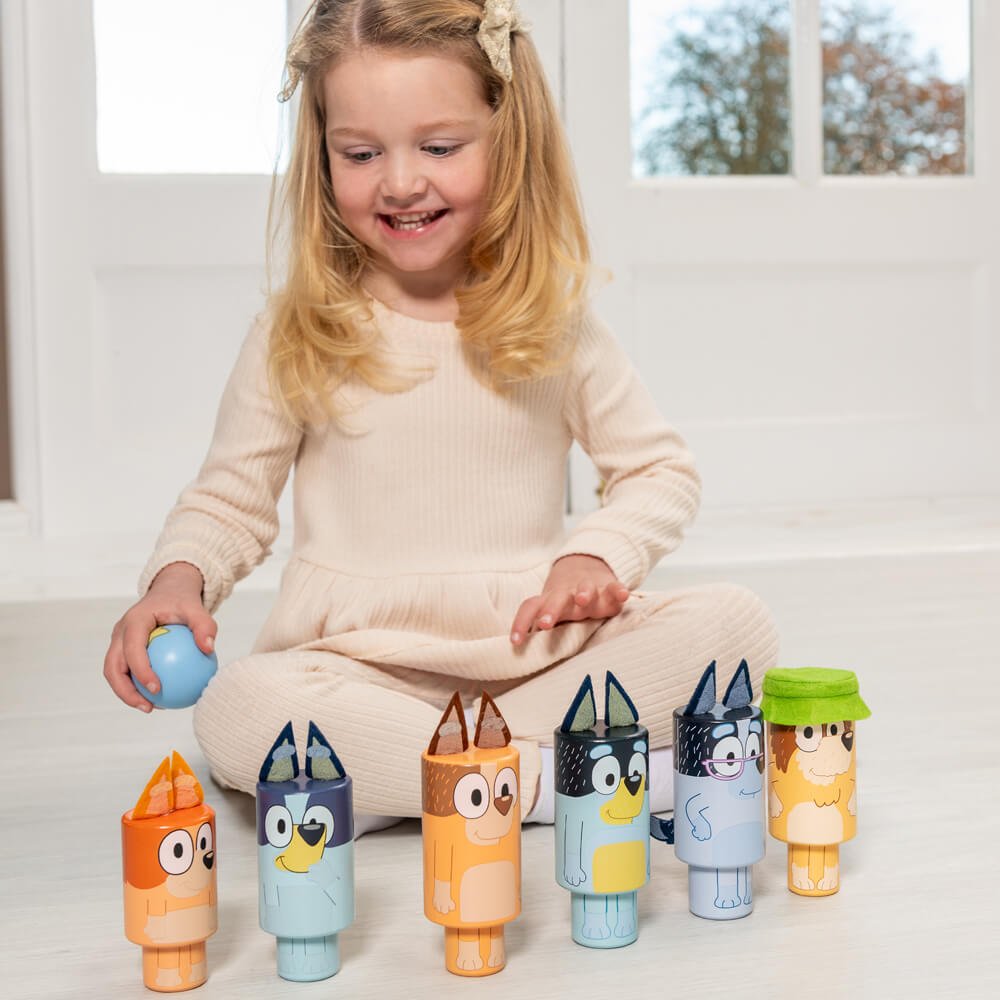 Bluey Wooden Character Skittles - The Chaos Emporium