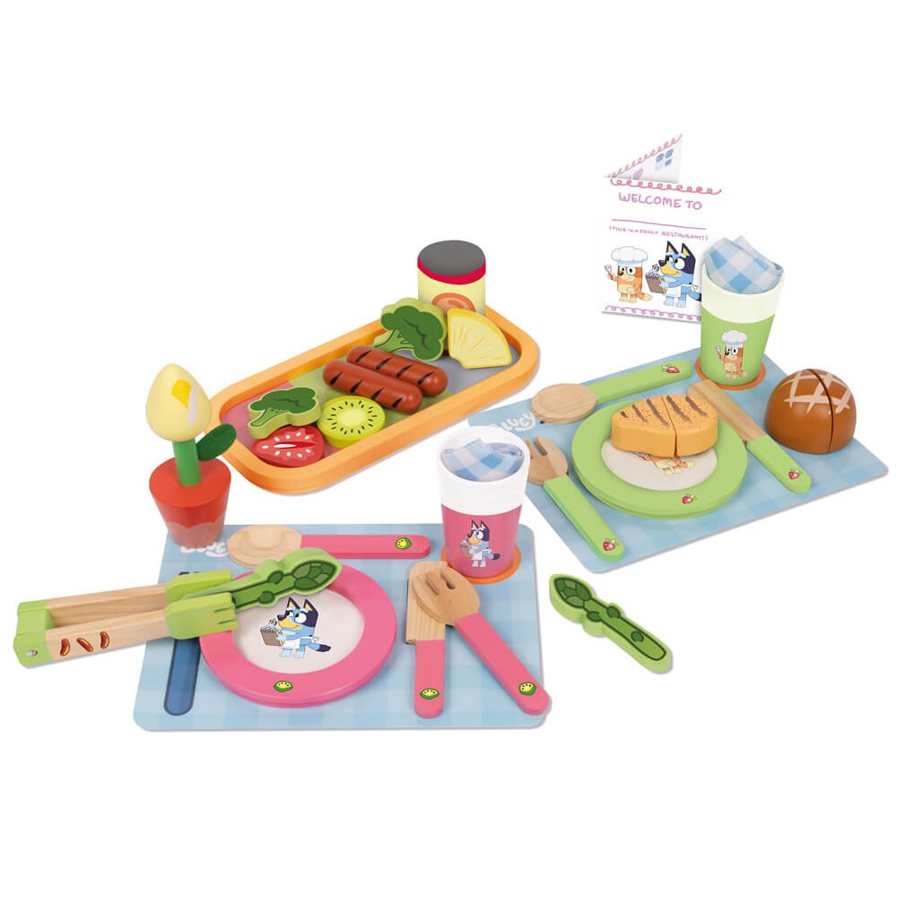 Bluey Wooden Dine in With Bluey Set - The Chaos Emporium