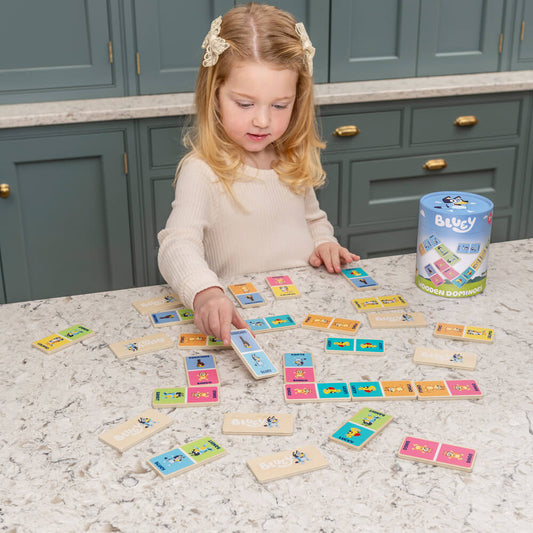Bluey Wooden Dominos Game - The Chaos Emporium