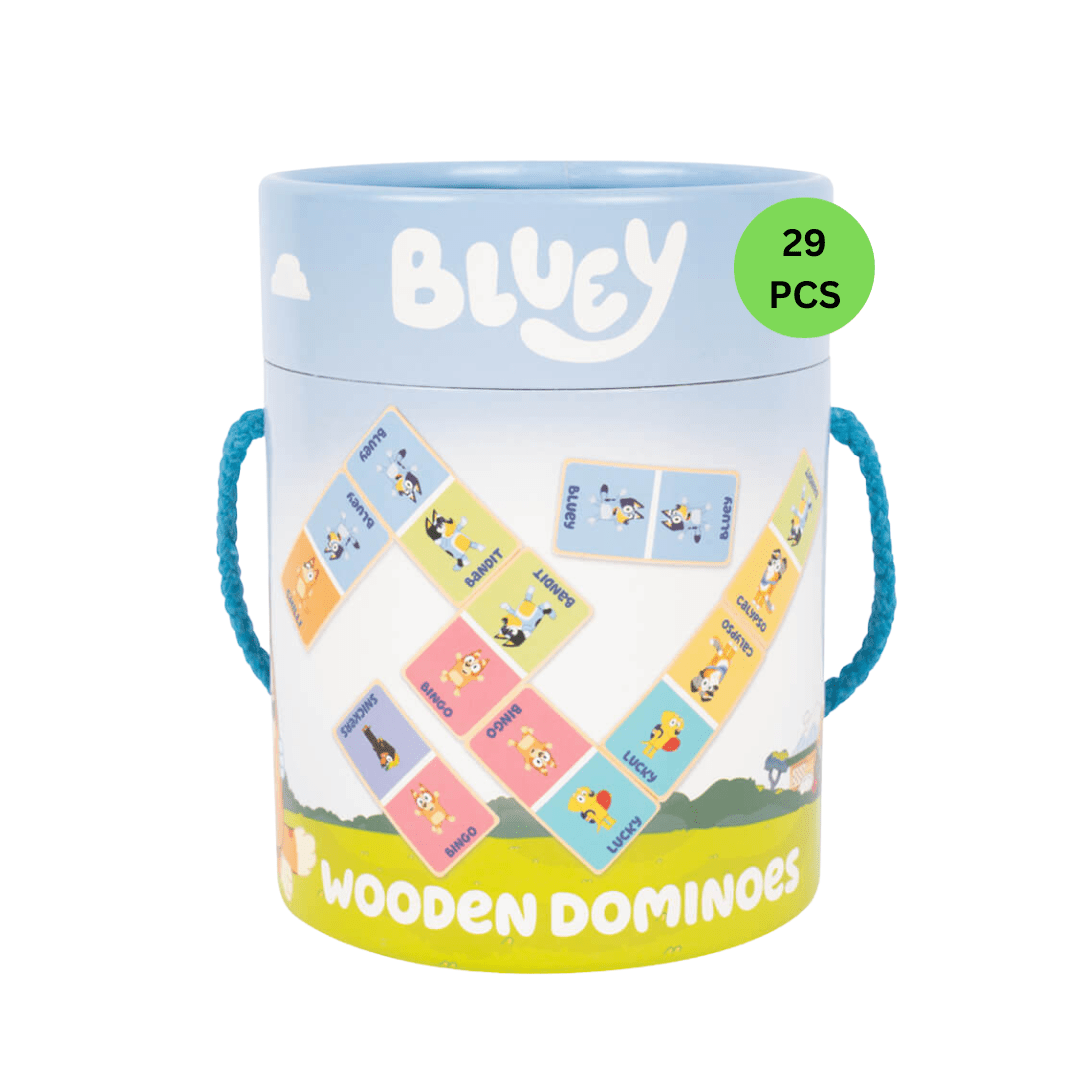 Bluey Wooden Dominos Game - The Chaos Emporium