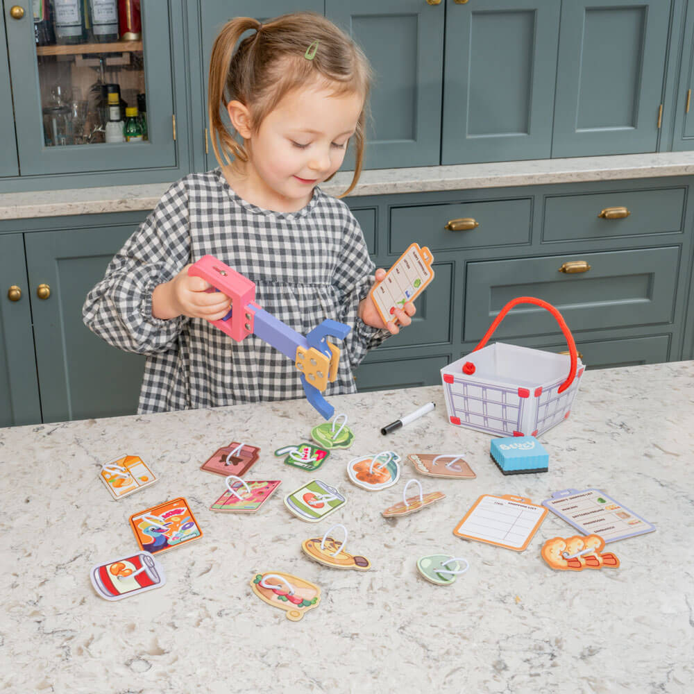 Bluey Wooden Grannies Shopping Game - The Chaos Emporium