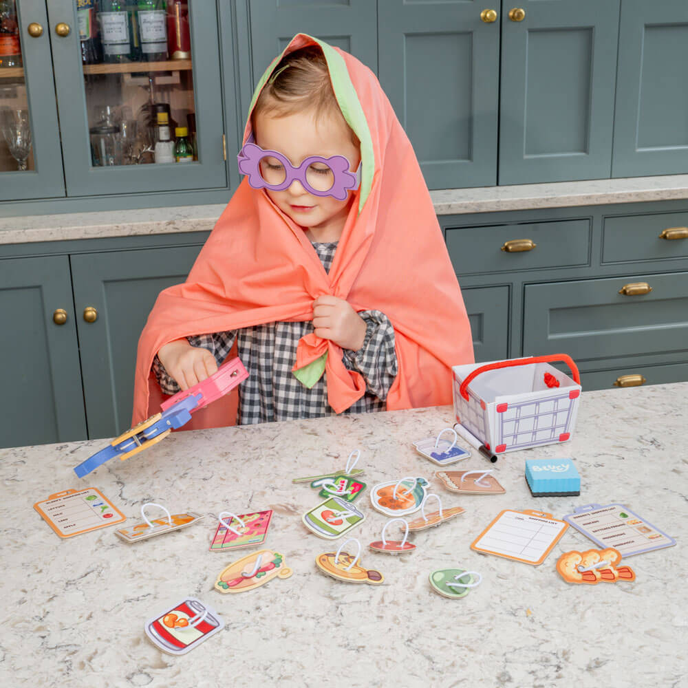 Bluey Wooden Grannies Shopping Game - The Chaos Emporium