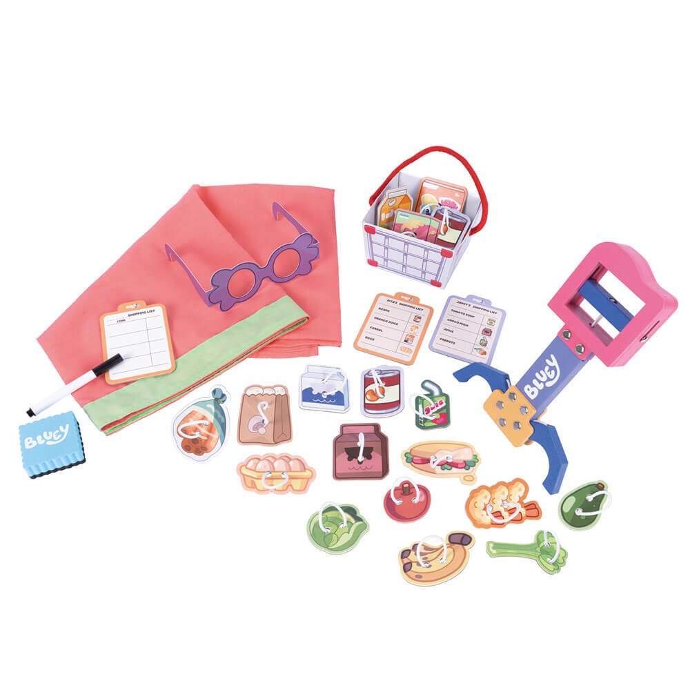 Bluey Wooden Grannies Shopping Game - The Chaos Emporium