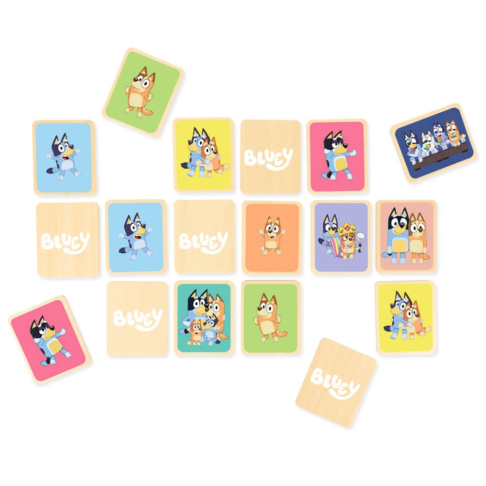 Bluey Wooden Memory Game - The Chaos Emporium