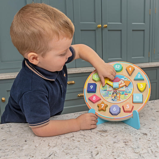 Bluey Wooden Puzzle Clock - The Chaos Emporium