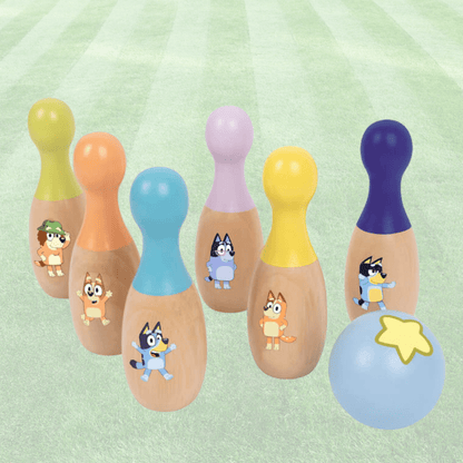 Bluey Wooden Skittles - The Chaos Emporium