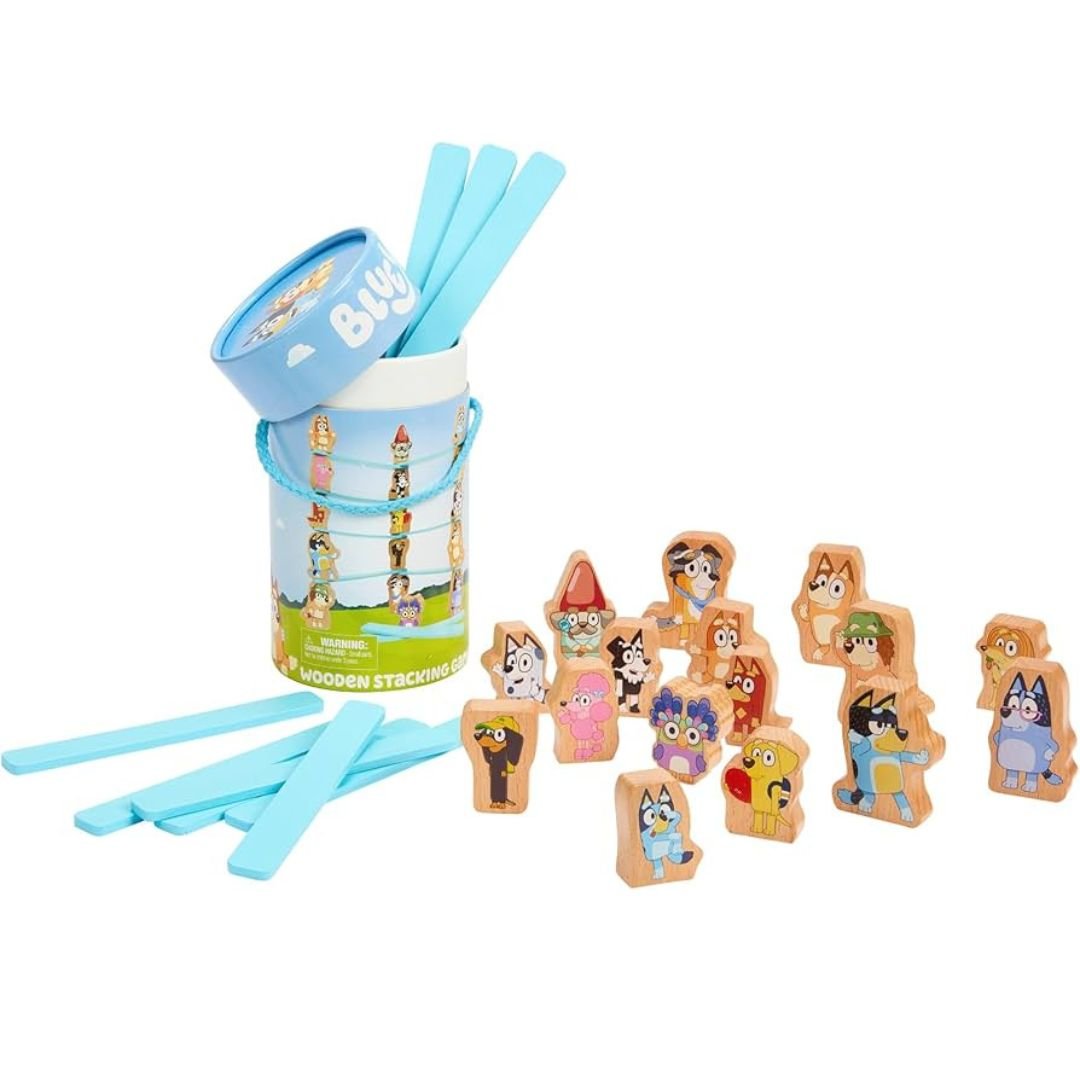 Bluey Wooden Stacking Game - The Chaos Emporium