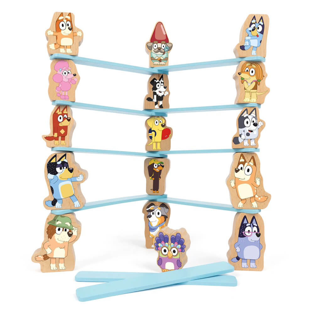 Bluey Wooden Stacking Game - The Chaos Emporium