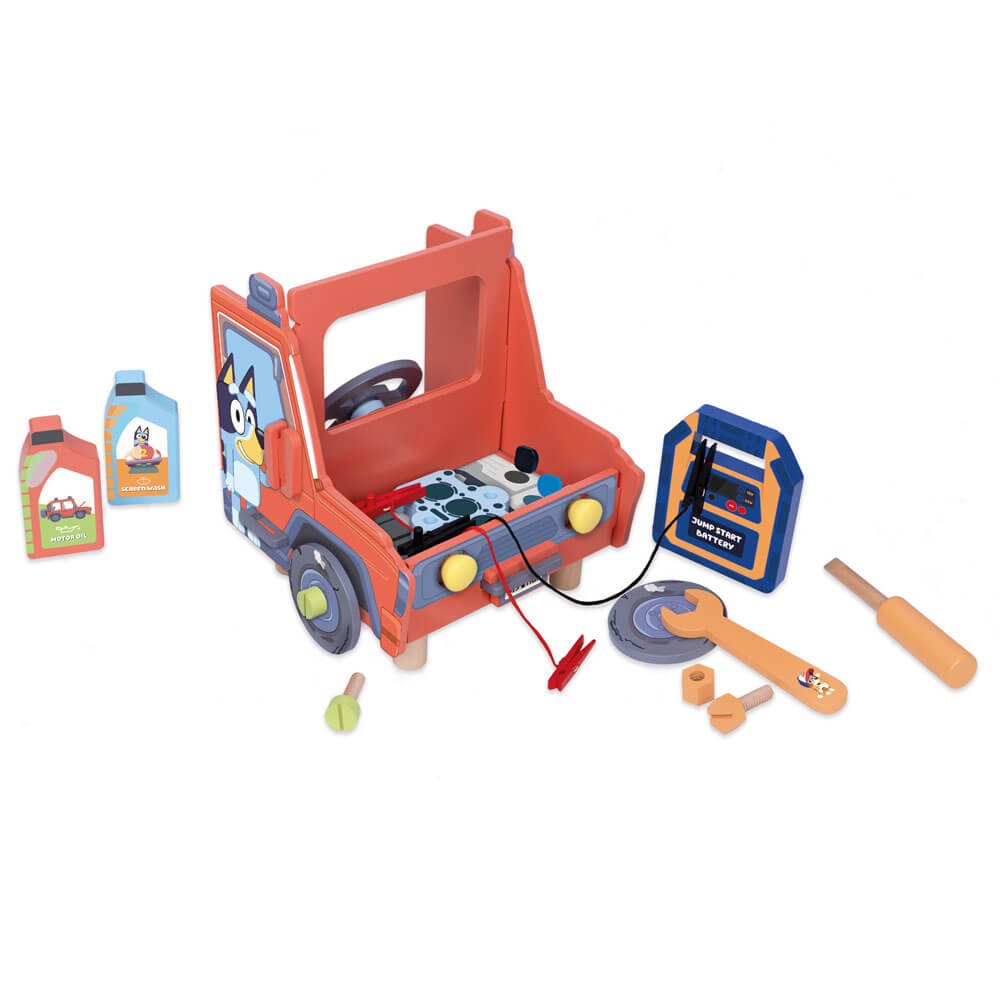 Bluey Wooden Tabletop Doodad Mechanic Set - The Chaos Emporium