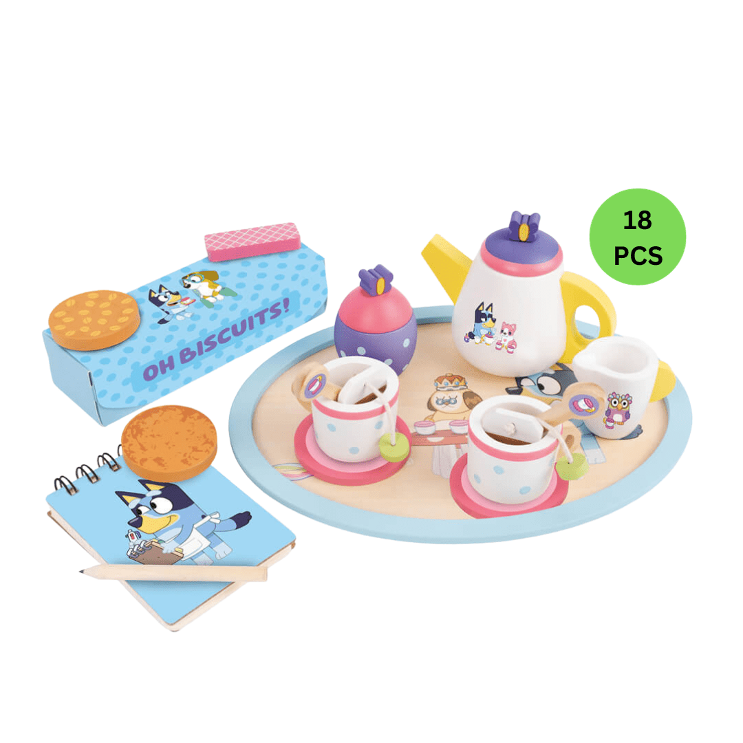 Bluey Wooden Tea Party Set - The Chaos Emporium