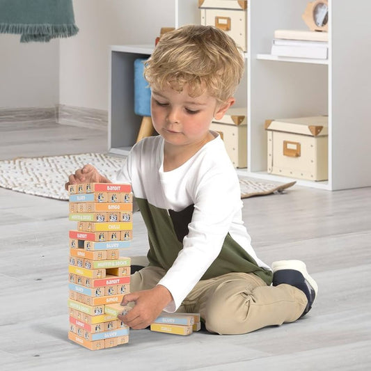 Bluey Wooden Tumbling Tower - The Chaos Emporium
