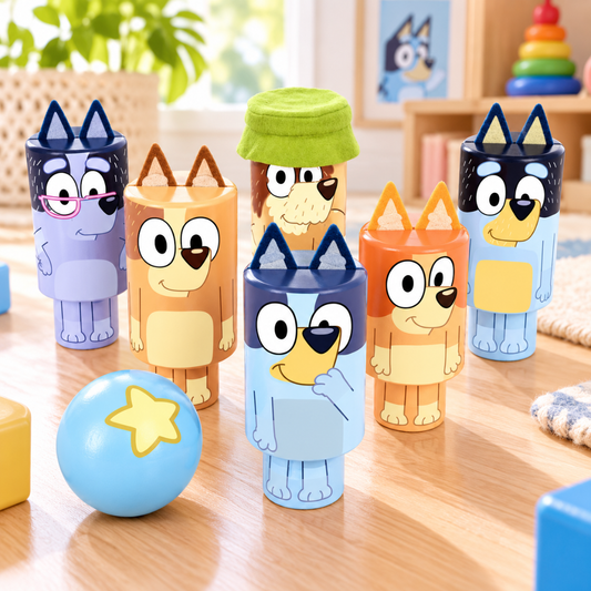 Bluey Wooden Character Skittles