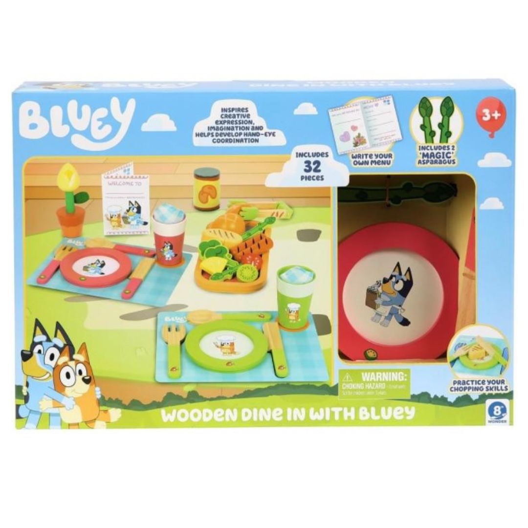 Bluey Wooden Dine in With Bluey Set