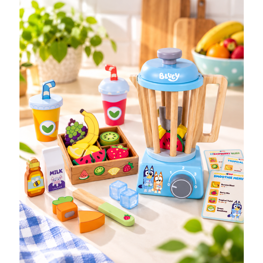 Bluey Wooden  Smoothie Set