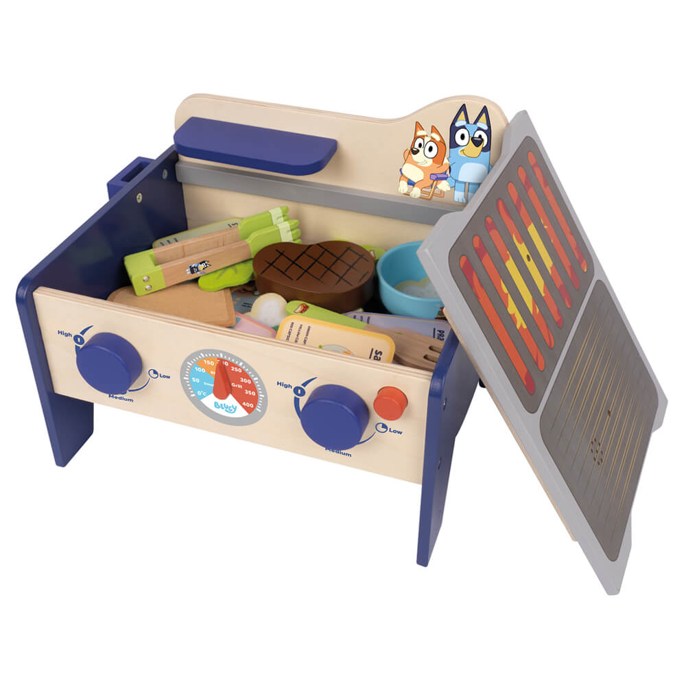 Bluey Wooden BBQ & Salad Set