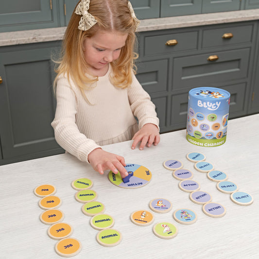 Bluey Wooden Charades Game