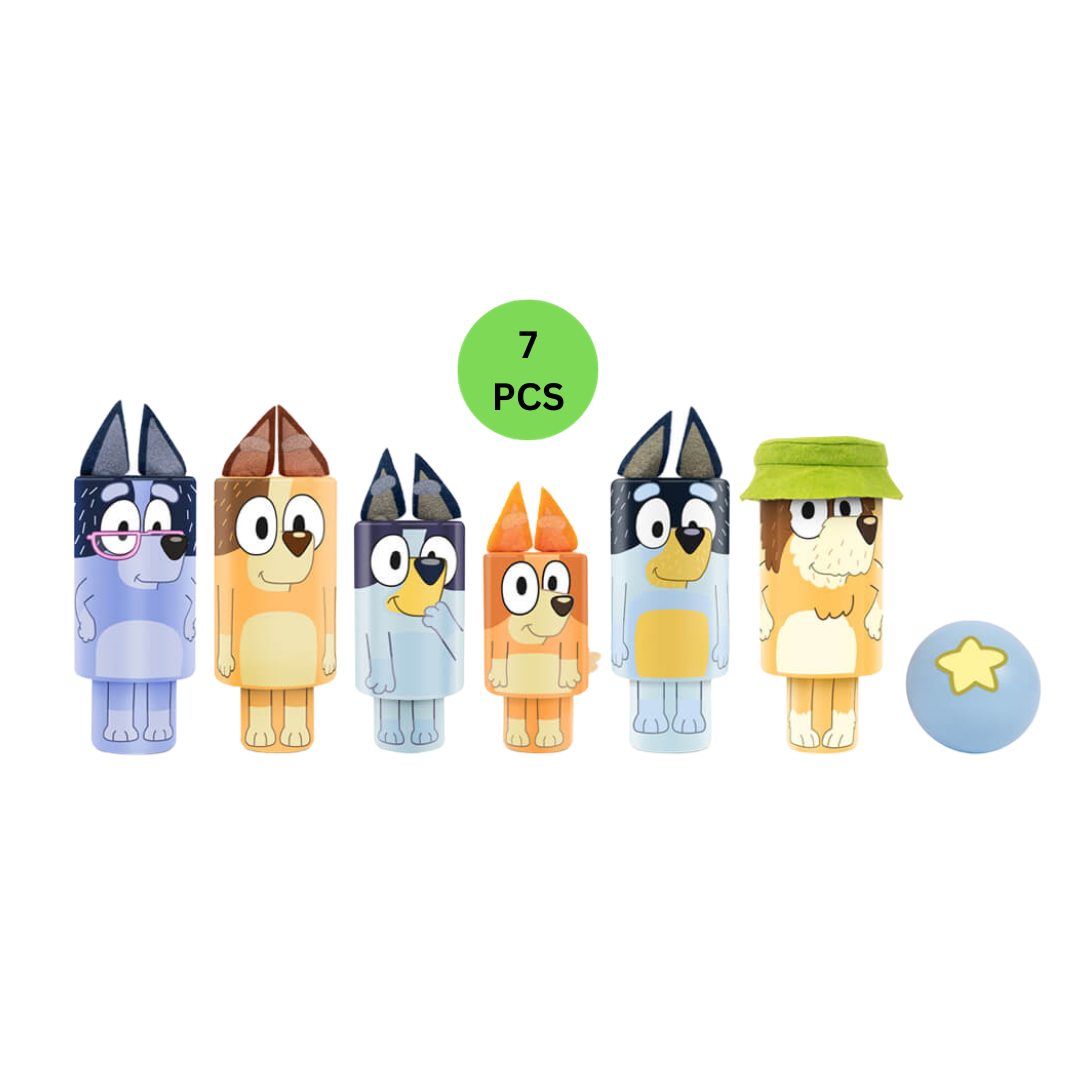 Bluey Wooden Character Skittles